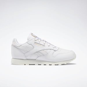 Reebok Classic Leather Turnschuhe Kinder - Weiß/Gold - DE 435-XIN